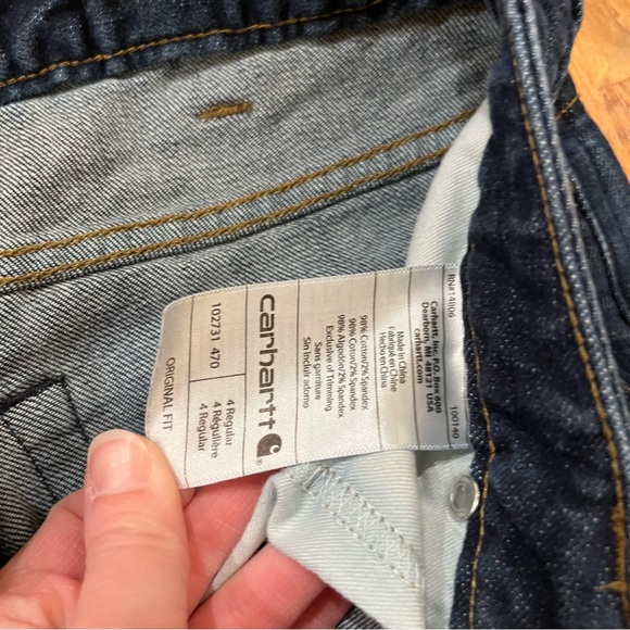 Carhartt Jeans Size 4 Original Fit Straight Leg - Picture 5 of 8